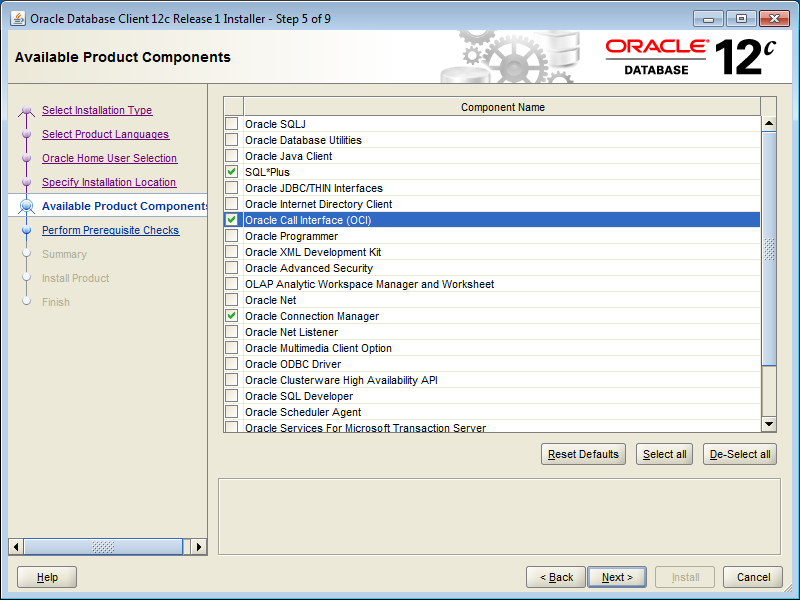 oracle 12.1 client download linux